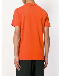 orange bedrucktes T-Shirt mit einem Rundhalsausschnitt von Stone Island Shadow Project