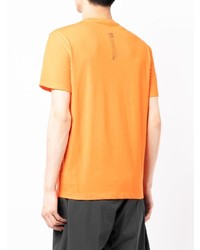 orange bedrucktes T-Shirt mit einem Rundhalsausschnitt von Polo Ralph Lauren