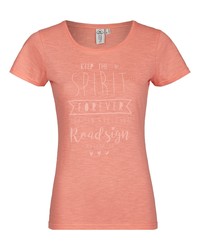 orange bedrucktes T-Shirt mit einem Rundhalsausschnitt von ROADSIGN AUSTRALIA