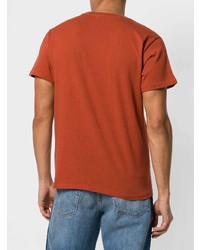 orange bedrucktes T-Shirt mit einem Rundhalsausschnitt von Levi's Vintage Clothing