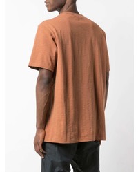 orange bedrucktes T-Shirt mit einem Rundhalsausschnitt von Supreme