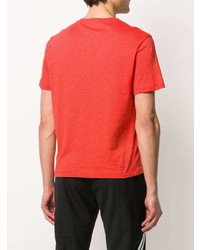 orange bedrucktes T-Shirt mit einem Rundhalsausschnitt von Neil Barrett