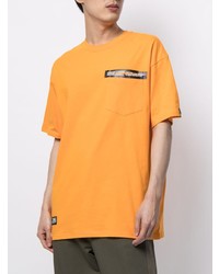 orange bedrucktes T-Shirt mit einem Rundhalsausschnitt von Izzue