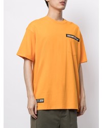 orange bedrucktes T-Shirt mit einem Rundhalsausschnitt von Izzue