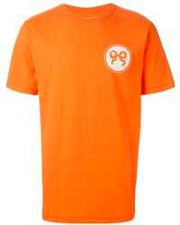 orange bedrucktes T-Shirt mit einem Rundhalsausschnitt von Soulland