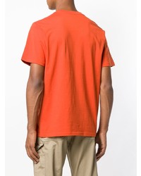 orange bedrucktes T-Shirt mit einem Rundhalsausschnitt von Carhartt Heritage