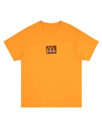 orange bedrucktes T-Shirt mit einem Rundhalsausschnitt von Travis Scott Astroworld
