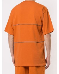 orange bedrucktes T-Shirt mit einem Rundhalsausschnitt von Gcds