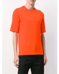 orange bedrucktes T-Shirt mit einem Rundhalsausschnitt von Reebok