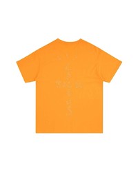 orange bedrucktes T-Shirt mit einem Rundhalsausschnitt von Travis Scott Astroworld