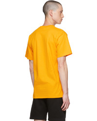 orange bedrucktes T-Shirt mit einem Rundhalsausschnitt von Cowgirl Blue Co