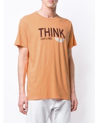 orange bedrucktes T-Shirt mit einem Rundhalsausschnitt von Isabel Marant