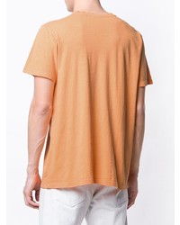 orange bedrucktes T-Shirt mit einem Rundhalsausschnitt von Isabel Marant