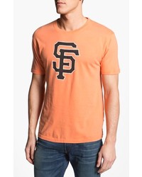 orange bedrucktes T-shirt
