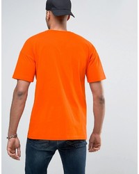 orange bedrucktes T-shirt von Asos