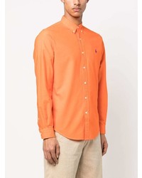 orange bestickter Polo Pullover von Polo Ralph Lauren