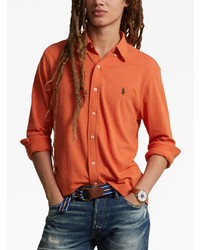 orange bestickter Polo Pullover von Polo Ralph Lauren