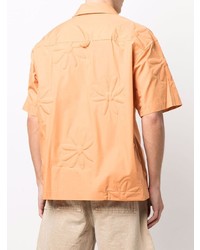 orange besticktes Kurzarmhemd von Jacquemus