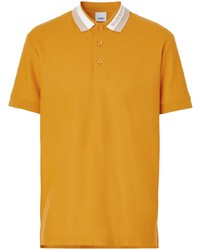 orange besticktes Polohemd von Burberry