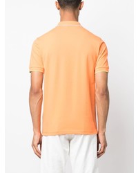 orange besticktes Polohemd von Sun 68
