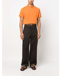 orange besticktes Polohemd von Etro