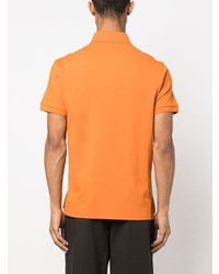 orange besticktes Polohemd von Etro