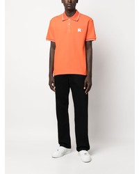 orange besticktes Polohemd von Amiri