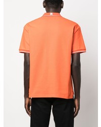 orange besticktes Polohemd von Amiri