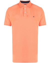 orange besticktes Polohemd von Hackett