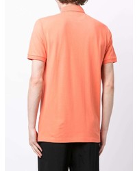 orange besticktes Polohemd von Hackett