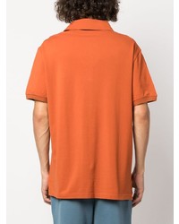 orange besticktes Polohemd von Etro
