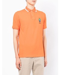 orange besticktes Polohemd von Polo Ralph Lauren