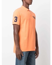 orange besticktes Polohemd von Polo Ralph Lauren