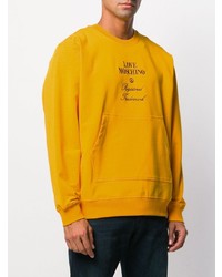 orange besticktes Sweatshirt von Love Moschino