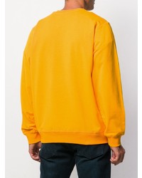 orange besticktes Sweatshirt von Love Moschino