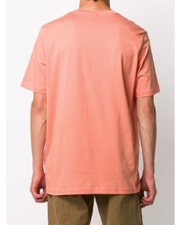 orange besticktes T-Shirt mit einem Rundhalsausschnitt von Diesel