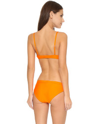 orange Bikinioberteil von Zero Maria Cornejo
