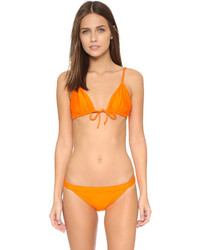 orange Bikinioberteil von Zero Maria Cornejo