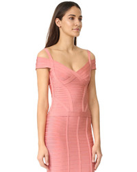 orange Bluse von Herve Leger