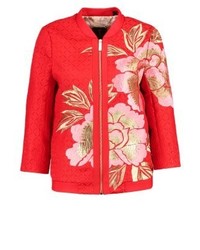 orange Bomberjacke mit Blumenmuster von Ted Baker