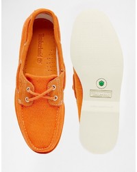 orange Bootsschuhe von Timberland