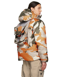orange Camouflage Daunenjacke von HH-118389225
