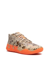 orange Camouflage hohe Sneakers von Puma