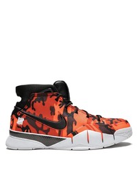 orange Camouflage hohe Sneakers von Nike