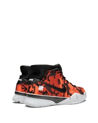 orange Camouflage hohe Sneakers von Nike
