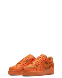 orange Camouflage niedrige Sneakers