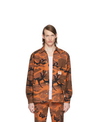 orange Camouflage Shirtjacke von McQ Alexander McQueen