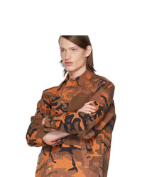 orange Camouflage Shirtjacke von McQ Alexander McQueen