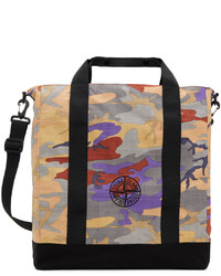 orange Camouflage Shopper Tasche