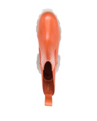 orange Chelsea Boots aus Leder von Rick Owens